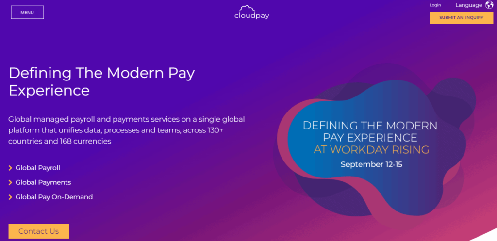 Cloudpay payrolling software