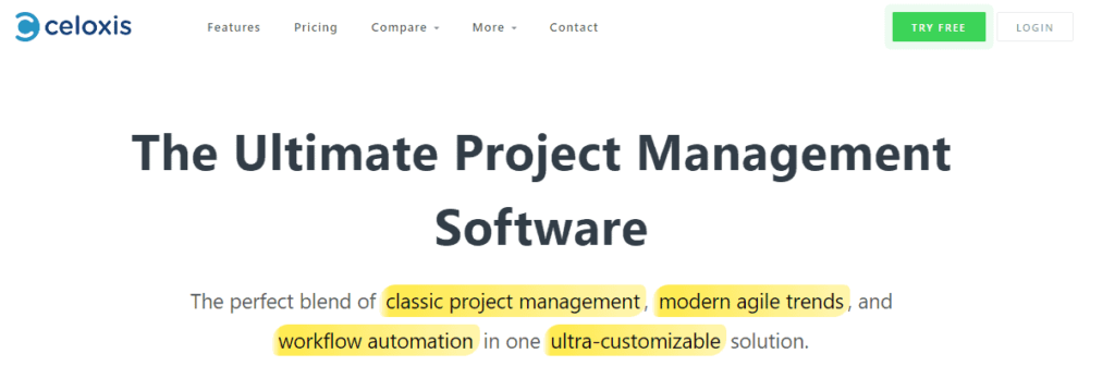 Celoxis project management software 