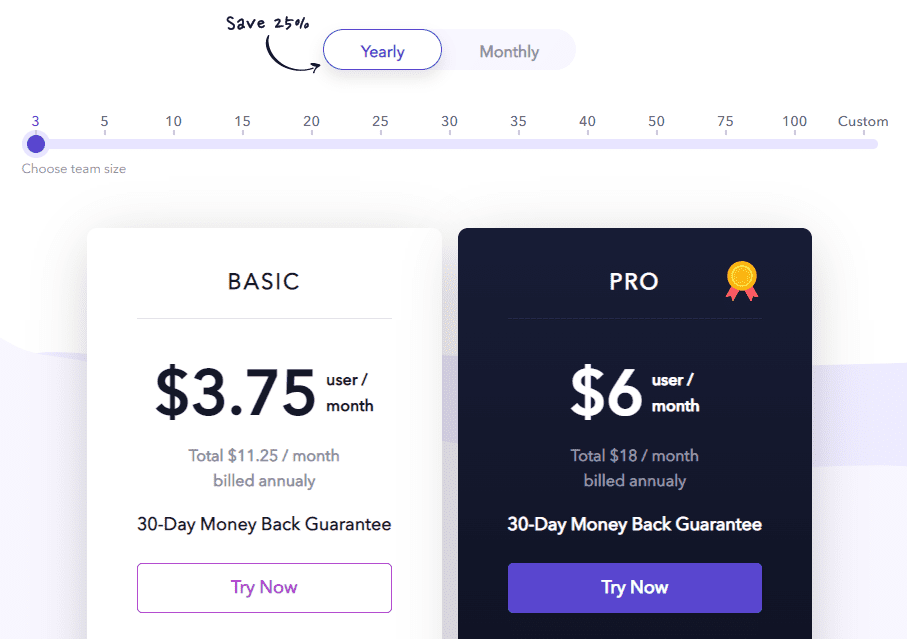 Infinity pricing 