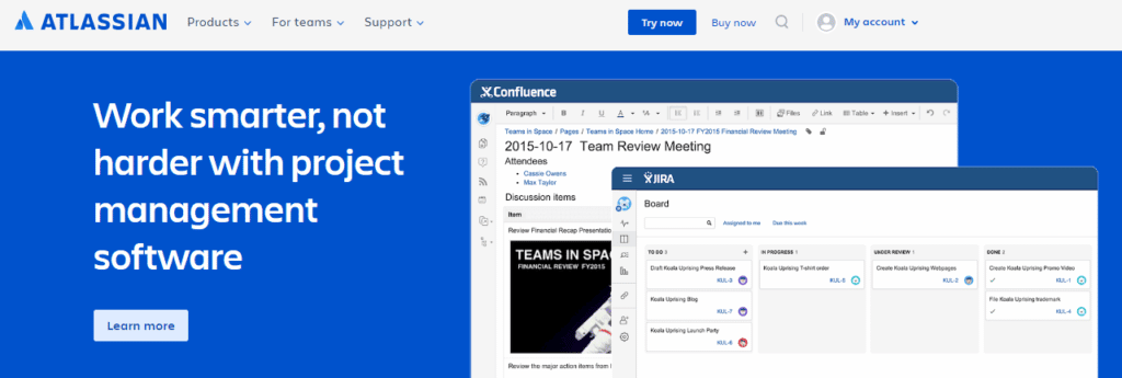 Jira project management software 