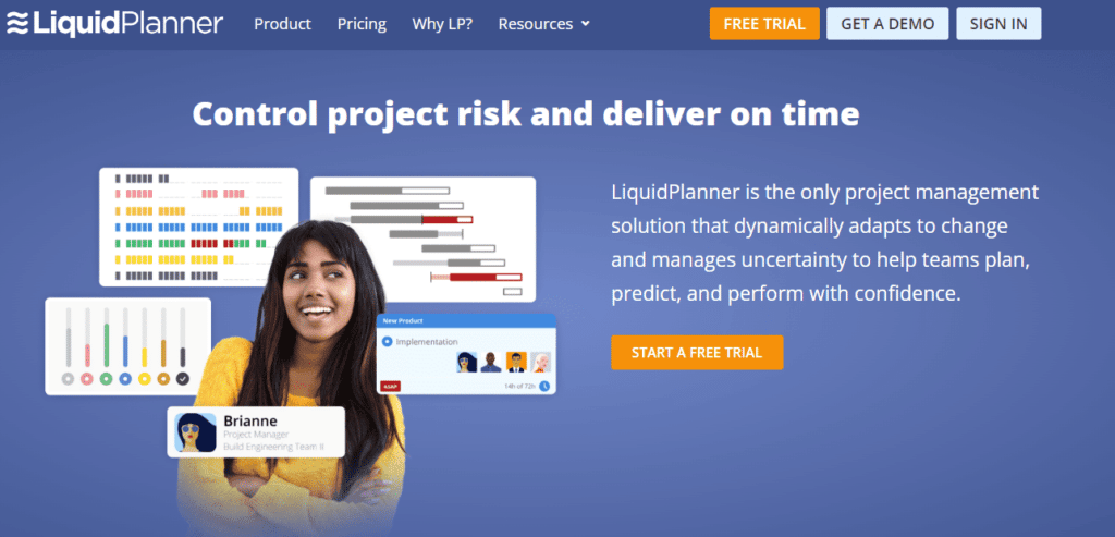 Liquidplanner project management software 