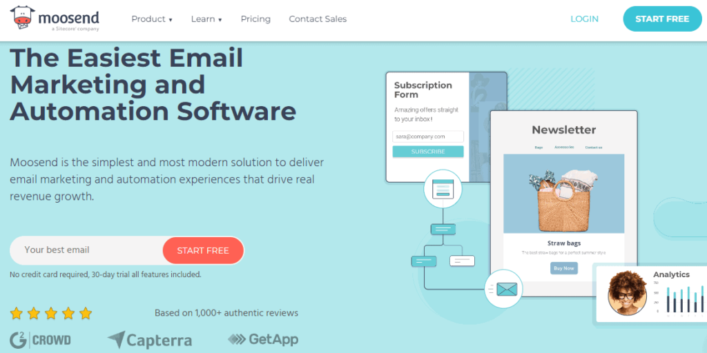 Moonsend Email Marketing Tool