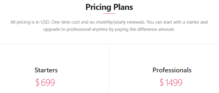 Pinlearn Pricing