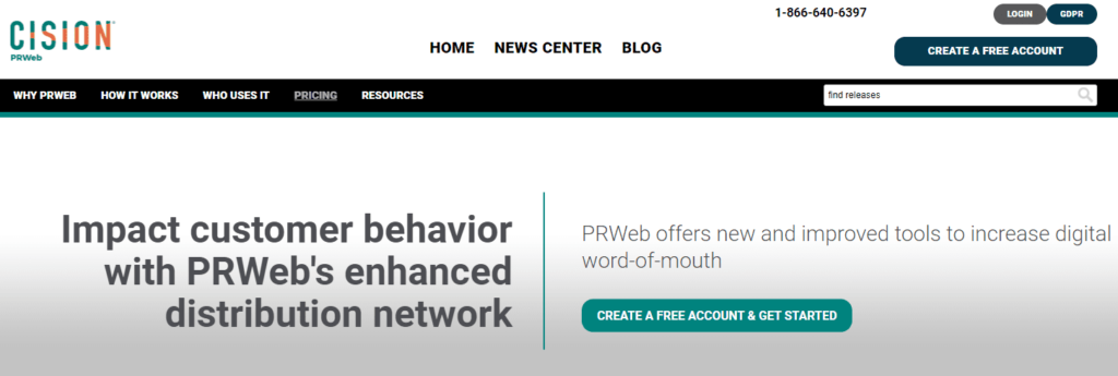 PRWeb Press Release Distribution Service